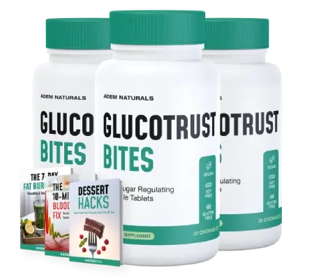 GlucoTrust Bites 3 Bottle Package